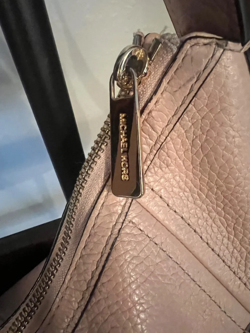 Michael Kors Blush Pink Leather Hobo Bag